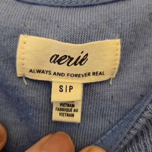 Aerie Blue Small Sweatshirt With Tags - Picture 6 of 8